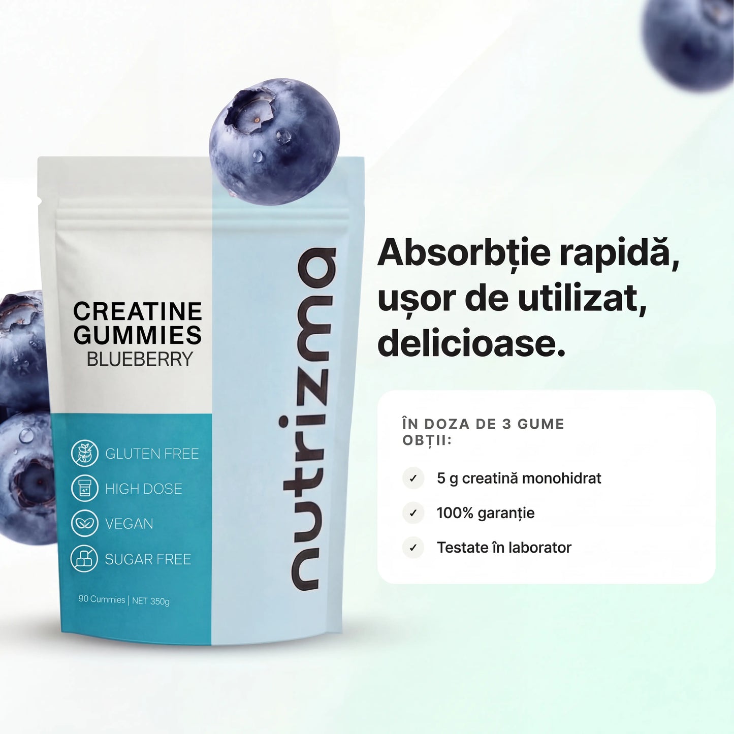 Cuburi gelificate de creatină