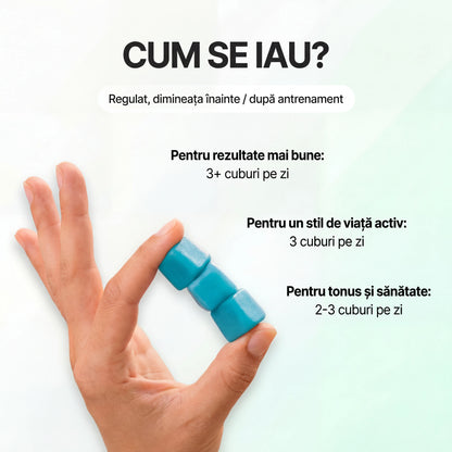 Cuburi gelificate de creatină